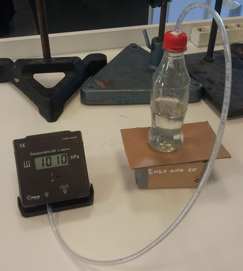 Tentative de mesure du volume par tuyau