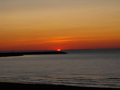 Coucher de soleil sur le St Laurent