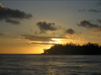 Fin de la plongée sunset
