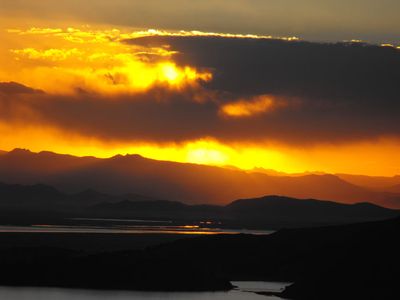 Coucher de soleil sur Titikaka