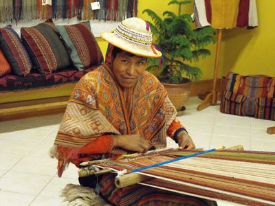 Tisseur à Cusco
